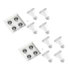 2 Spot Embutido Recuado PAR20 + Lâmpada LED 6W 2700K 36