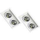 2 Spot Embutir Branco AR70 Base GU10 Save Energy 110/220v