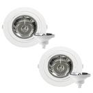 2 Spot Embutir Plana AR111 + Lâmpada LED 12W 4000K Save Energy
