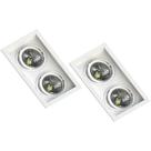 2 Spot Embutir Recuo Save Energy Duplo Par30 E27 Branco