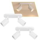 2 Spot Regulus Sobrepor De Led Duplo Gu10 Mr16 Alumínio