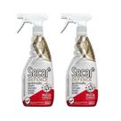 2 Spray Antimofo Secar Defence 500ml Elimina Mau Cheiro Mofo Fungos Bactérias Proteção Limpeza Para Parede Roupas Couro Armários Ambientes Fechados