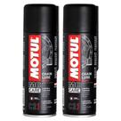 2 Sprays Lubrificante de Correntes Motos Street Rua Motoboy Urbano Motul C2+ Plus Chain Lube