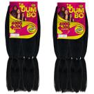 2 Super Jumbos Para Penteados Ser Mulher Cabelo Fibra Para Tranças Box Braids 420 Gramas 65cm