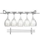 2 Suporte Organizador De Armário Porta Taças Cromado 35cm