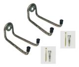2 Suporte P/ Vassoura E Rodo Parede Pequeno 10cm De Ferro