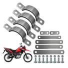 2 Suporte Paralama Xre190 Inferior Para Adaptar Nxr Bros125 Bros150 Bros160 Kit Fixação