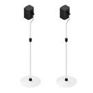 2 Suporte Pedestal Ajustável Caixa De Som Home Theater Branco