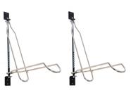 2 Suporte Vertical Móvel De Parede Cromado P/ Bike Al-196