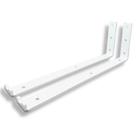 2 Suportes L 35cm Mão Francesa Para Prateleira Fixo De Parede Aço Reforçado Estilo Moderno