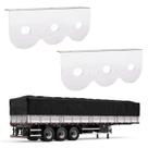 2 Suportes Lanterna 3 Marias Carreta 65mm Inox