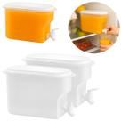 2 Suqueiras P/ Geladeira Com Torneira e Tampa Branca 3L