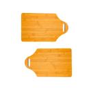 2 Tábua MDF Retangular Corte Frios Cozinha Alimento 39cm Petisco Churrasco Carne Verdura Utensílio
