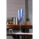 2 Taças para Champanhe Azura 200ml Azul Vidro Wolff