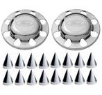 2 Tampa Cubo Cormada Traçao Ford + 16 Capa Porca Americana 24mm BAIXA 2 Tampa Cubo Cormada Traçao Ford + 16 Capa Porca Americana 24mm BAIXA