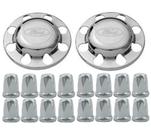 2 Tampa Cubo Cormada Traçao Ford + 16 Capa Porca Belga 24mm BAIXA 2 Tampa Cubo Cormada Traçao Ford + 16 Capa Porca Belga 24mm BAIXA