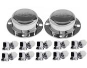 2 Tampa Cubo Dianteiro Ford Cargo + 20 Capa Porca Logo 33mm