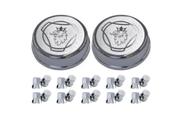 2 Tampa Cubo Dianteiro Sc Serie 4 + 20 Capa Porca Logo