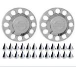 2 Tampa Cubo traçao Para Volvo Fh Fm Nh + 24 Capa Porca Americana 21mm