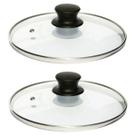 2 Tampa De Vidro 28 Cm Temperado Panela Frigideira Caçarola 2 Tampa De Vidro 28 Cm Temperado Panela Frigideira Caçarola