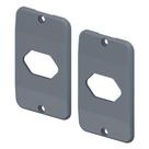 2 Tampas Para 1 Interruptor 3/4 Pol. Cinza Em Pvc Tigre