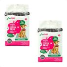 2 Tapete Higiênico Petlike Ultra Pads Carvão 80x60 - 30unids