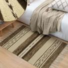 2 Tapete Quarto Beira Cama Kilim Indiano Luxo Klrp 60x90