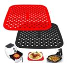 2 Tapetes Quadrado Protetor Fritadeira Elétrica Air Fryer
