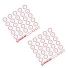 2 Tapetes Silicone Platina p/ Macaron Suspiro Bolacha 27,5cm