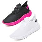 2 Tênis Masculino Caminhada Colmeia Confortavel Exclusivo Branco/Rosa