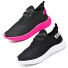 2 Tênis Masculino Caminhada Colmeia Confortavel Exclusivo Preto e Rosa