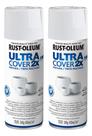 2 Tinta Spray Ultra Cover Branco 430ml Rust Oleum Acabamento