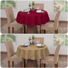 2 Toalhas De Mesa Jacquard 4 Lugares Luxo Redonda Cozinha Sala Jantar Decoração Festa Buffet 2 Toalhas De Mesa Jacquard 4 Lugares Luxo Redonda Cozinha Sala Jantar Decoração Festa Buffet