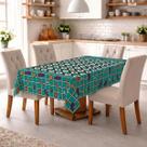 2 Toalhas para Mesa Estampada Grande 1,45 x 2,10 Estampada Retangular Oxford Acabamento em Bainha