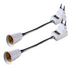 2 Tomada Soquete Flexível Lâmpada E27 40cm Interruptor