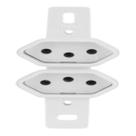 2 Tomadas 10a Sem Placa - Radial Pollar