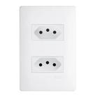 2 Tomadas 20A 250 Volts com Placa Habitat - 2310 - FAME 2 Tomadas 20A 250 Volts com Placa Habitat - 2310 - FAME