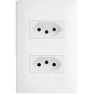 2 Tomadas 2P+T 10A 250 Volts Distanciadas Habitat - 2309 - FAME
