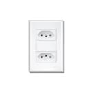 2 Tomadas 2P+T 10A/250V~ distanciadas Evidence - Fame