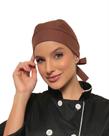 2 Toucas Unissex Chef Bandana Palermo Marrom