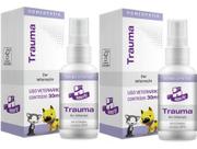 2 Trauma Terapia P/ Traumatismos Homeopet 30ml Cães E Gatos