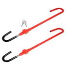 2 Travas Segurança Volante Pedal Antifurto Universal 50cm