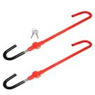 2 Travas Segurança Volante Pedal Antifurto Universal 50cm