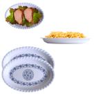 2 Travessas Oval Melamina Portuguesa Prato Petisqueira 30cm 2 Travessas Oval Melamina Portuguesa Prato Petisqueira 30cm