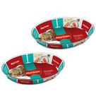 2 Travessas Vidro Oval 3,2L Assados e Doce Marinex Nadir