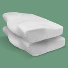 2 Travesseiro Cervical Ortopédico Espuma Memory Foam Comfort Nasa