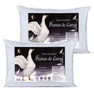 2 Travesseiros Pluma De Ganso Premium Extra Macio Noite de Sono Melhores