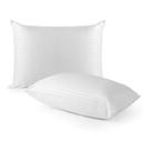 2 Travesseiros Toque Suave Sono Tranquilo 70cm X 50cm Antialérgico Maciez conforto Percal 180 fios Não Deforma