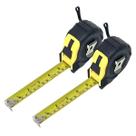 2 Trena Aço 7.5mx25mm Emborrachada C/ Trava Imã Profissional