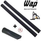 2 Tubo Extensor 43cm + 1 Bico Fresta 15cm Aspirador de Pó Wap GTW 20 Inox